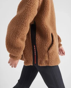 Mujer Prada ROPA^Chaqueta Doble Forro Polar Y Tejido Técnico