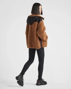 Mujer Prada ROPA^Chaqueta Doble Forro Polar Y Tejido Técnico