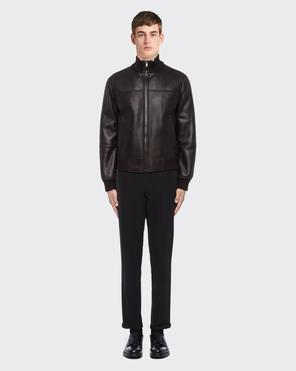 Hombre Prada ROPA DE PIEL^Chaqueta En Piel De Borrego
