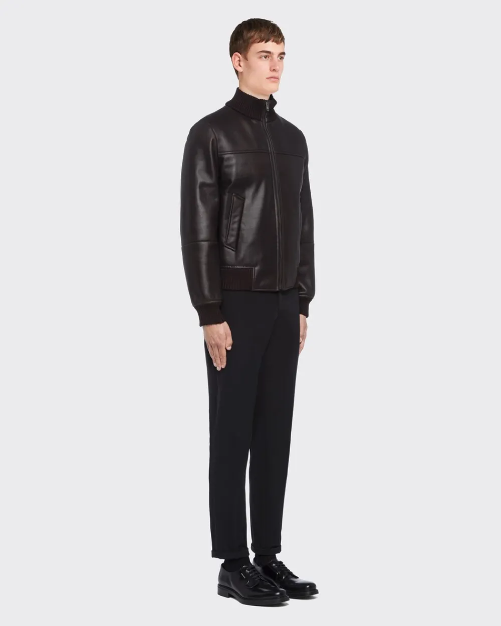 Hombre Prada ROPA DE PIEL^Chaqueta En Piel De Borrego