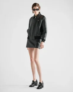 Mujer Prada ROPA DE PIEL^Chaqueta En Piel De Napa
