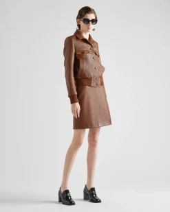 Mujer Prada ROPA DE PIEL^Chaqueta En Piel De Napa