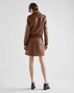Mujer Prada ROPA DE PIEL^Chaqueta En Piel De Napa