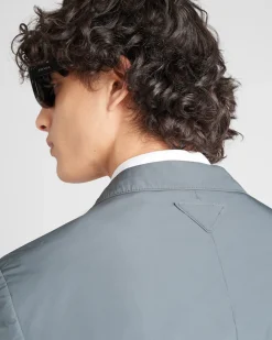 Hombre Prada CHAQUETAS Y ABRIGOS^Chaqueta Popelín Técnico Y Cruzado