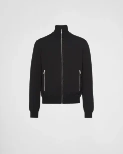 Hombre Prada TEJIDOS DE PUNTO^Chaqueta Reversible De Lana Y Re-nylon