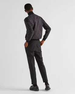 Hombre Prada TEJIDOS DE PUNTO^Chaqueta Reversible De Lana Y Re-nylon