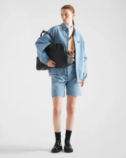Mujer Prada TEJIDO VAQUERO^Chaqueta Vaquera