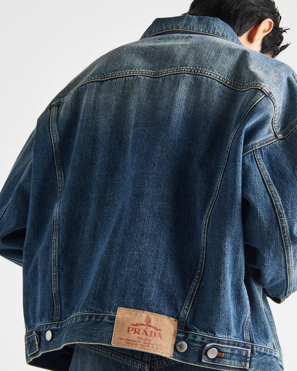 Hombre Prada TEJIDO VAQUERO^Chaqueta Vaquera