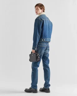 Hombre Prada TEJIDO VAQUERO^Chaqueta Vaquera Acolchada