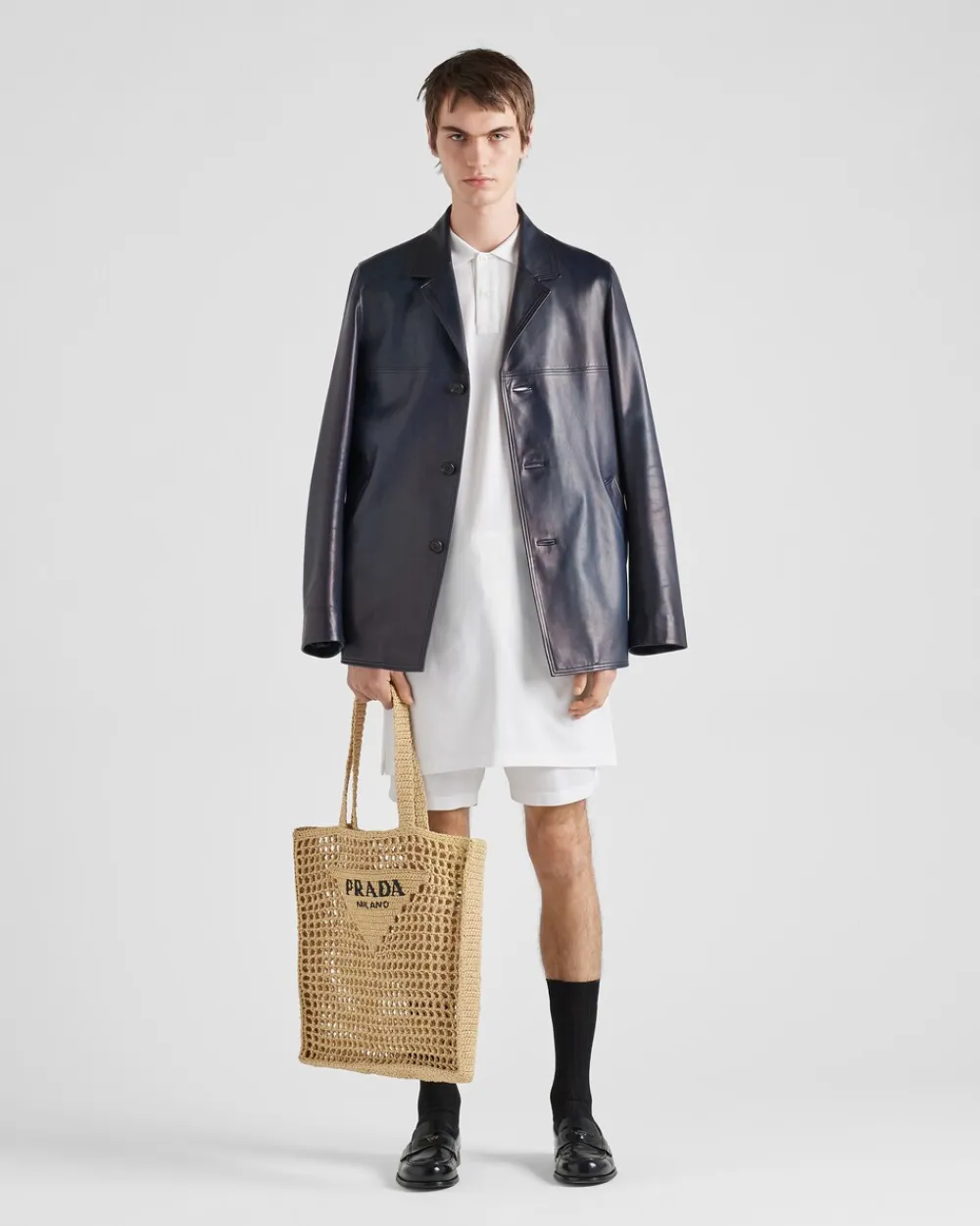 Hombre Prada ROPA DE PIEL^Chaquetón De Napa