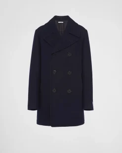 Mujer Prada CHAQUETAS Y ABRIGOS^Chaquetón Marinero De Botonadura Doble De Paño