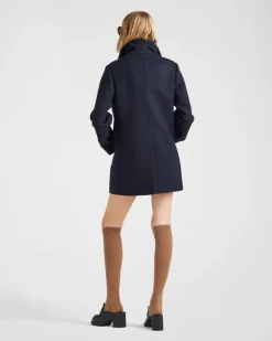 Mujer Prada CHAQUETAS Y ABRIGOS^Chaquetón Marinero De Botonadura Doble De Paño