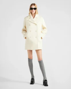 Mujer Prada CHAQUETAS Y ABRIGOS^Chaquetón Marinero De Botonadura Doble De Paño