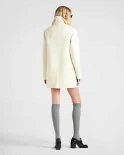 Mujer Prada CHAQUETAS Y ABRIGOS^Chaquetón Marinero De Botonadura Doble De Paño