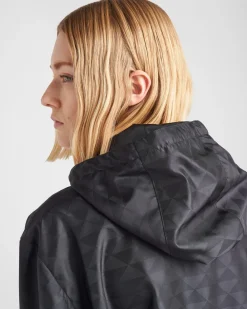 Mujer Prada ROPA DE ABRIGO^Chubasquero De Nylon Estampado