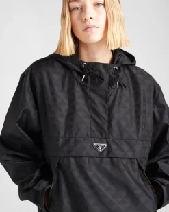 Mujer Prada ROPA DE ABRIGO^Chubasquero De Nylon Estampado