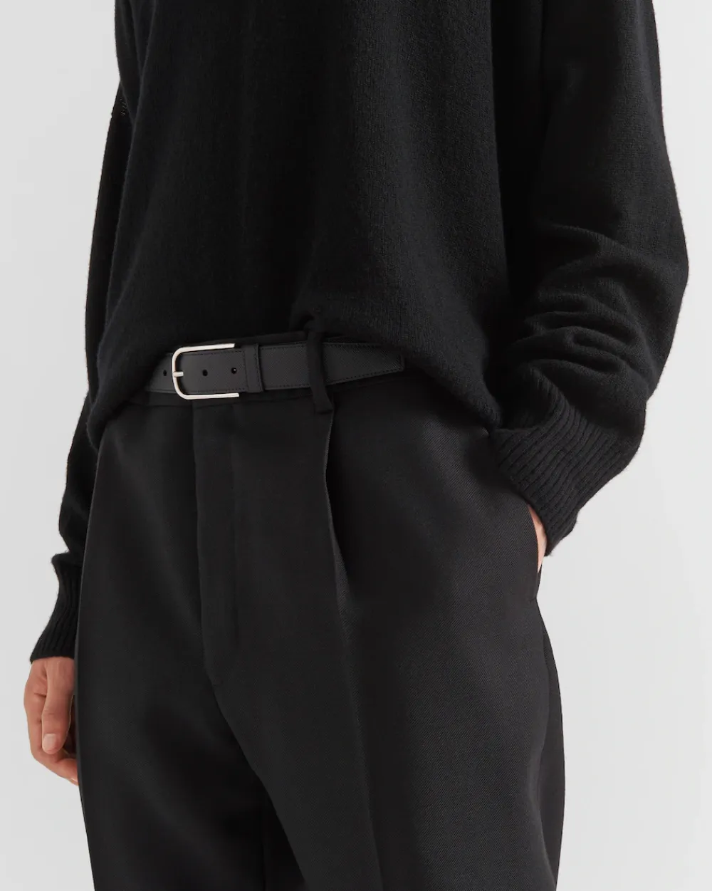 Hombre Prada CINTURONES^Cinturón De Piel Saffiano