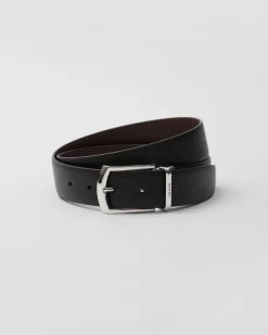 Hombre Prada CINTURONES^Cinturón Reversible De Piel Saffiano