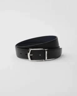 Hombre Prada CINTURONES^Cinturón Reversible De Piel Saffiano