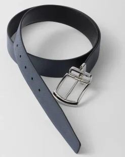 Hombre Prada CINTURONES^Cinturón Reversible De Piel Saffiano