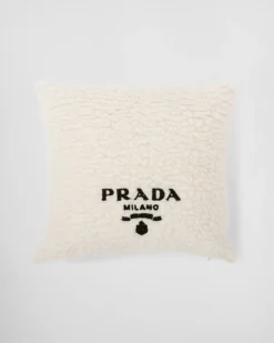 Mujer/Hombre Prada JUEGOS Y ACCESORIOS PARA EL HOGAR|JUEGOS Y ACCESORIOS PARA EL HOGAR^Cojín De Piel Sintética De Cachemir Y Lana