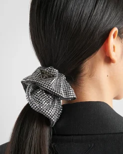 Mujer Prada DIADEMAS Y ACCESORIOS PARA EL PELO^Coletero De Satén