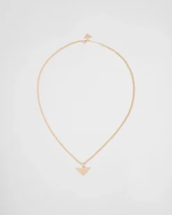 Mujer/Hombre Prada COLECCIÓN DE JOYERÍA ELEGANTE|COLECCIÓN DE JOYERÍA ELEGANTE^Collar Con Colgante Eternal Gold De Oro