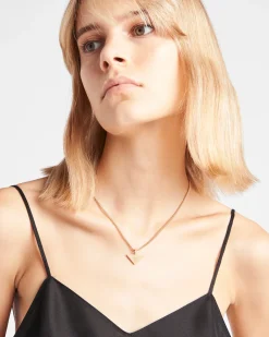 Mujer/Hombre Prada COLECCIÓN DE JOYERÍA ELEGANTE|COLECCIÓN DE JOYERÍA ELEGANTE^Collar Con Colgante Eternal Gold De Oro