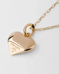 Mujer/Hombre Prada COLECCIÓN DE JOYERÍA ELEGANTE|COLECCIÓN DE JOYERÍA ELEGANTE^Collar Con Colgante Pequeño Eternal Gold De Oro Amarillo