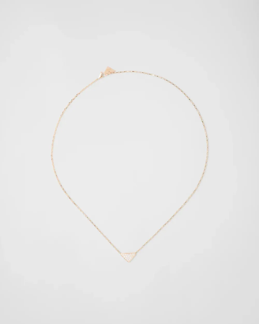 Mujer/Hombre Prada COLECCIÓN DE JOYERÍA ELEGANTE|COLECCIÓN DE JOYERÍA ELEGANTE^Collar Con Microcolgante Triangular Eternal Gold De Oro Amarillo Y Diamantes