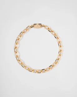 Mujer/Hombre Prada COLECCIÓN DE JOYERÍA ELEGANTE|COLECCIÓN DE JOYERÍA ELEGANTE^Collar De Cadena Eternal Gold De Oro Amarillo