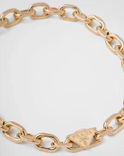 Mujer/Hombre Prada COLECCIÓN DE JOYERÍA ELEGANTE|COLECCIÓN DE JOYERÍA ELEGANTE^Collar De Cadena Eternal Gold De Oro Amarillo