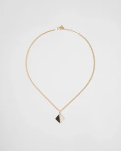 Mujer/Hombre Prada COLECCIÓN DE JOYERÍA ELEGANTE|COLECCIÓN DE JOYERÍA ELEGANTE^Collar Eternal Gold De Oro, Diamantes Y óNice