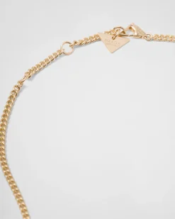 Mujer/Hombre Prada COLECCIÓN DE JOYERÍA ELEGANTE|COLECCIÓN DE JOYERÍA ELEGANTE^Collar Eternal Gold De Oro, Diamantes Y óNice