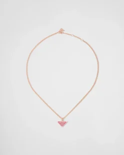 Mujer Prada COLECCIÓN DE JOYERÍA ELEGANTE^Collar Eternal Gold De Oro Rosa Y Diamantes