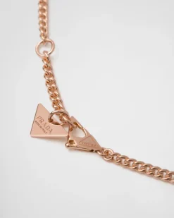 Mujer Prada COLECCIÓN DE JOYERÍA ELEGANTE^Collar Eternal Gold De Oro Rosa Y Diamantes