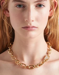 Mujer Prada COLECCIÓN DE JOYERÍA ELEGANTE^Collar Eternal Gold De Oro Y Diamantes