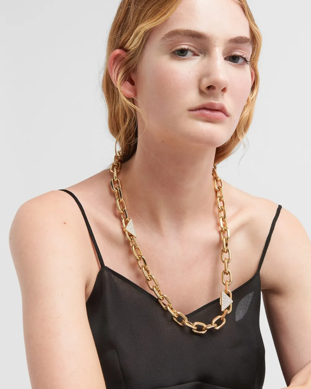 Mujer Prada COLECCIÓN DE JOYERÍA ELEGANTE^Collar Eternal Gold De Oro Y Diamantes