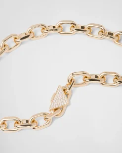 Mujer Prada COLECCIÓN DE JOYERÍA ELEGANTE^Collar Eternal Gold De Oro Y Diamantes