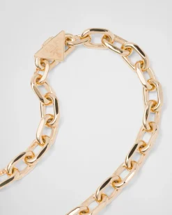 Mujer Prada COLECCIÓN DE JOYERÍA ELEGANTE^Collar Eternal Gold De Oro Y Diamantes