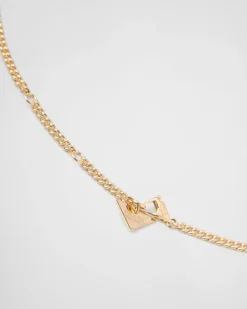 Mujer Prada COLECCIÓN DE JOYERÍA ELEGANTE^Collar Eternal Gold De Oro Y Diamantes