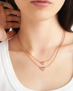 Mujer/Hombre Prada COLECCIÓN DE JOYERÍA ELEGANTE|COLECCIÓN DE JOYERÍA ELEGANTE^Collar Eternal Gold En Oro Rosa Con Colgante De Minitriángulo