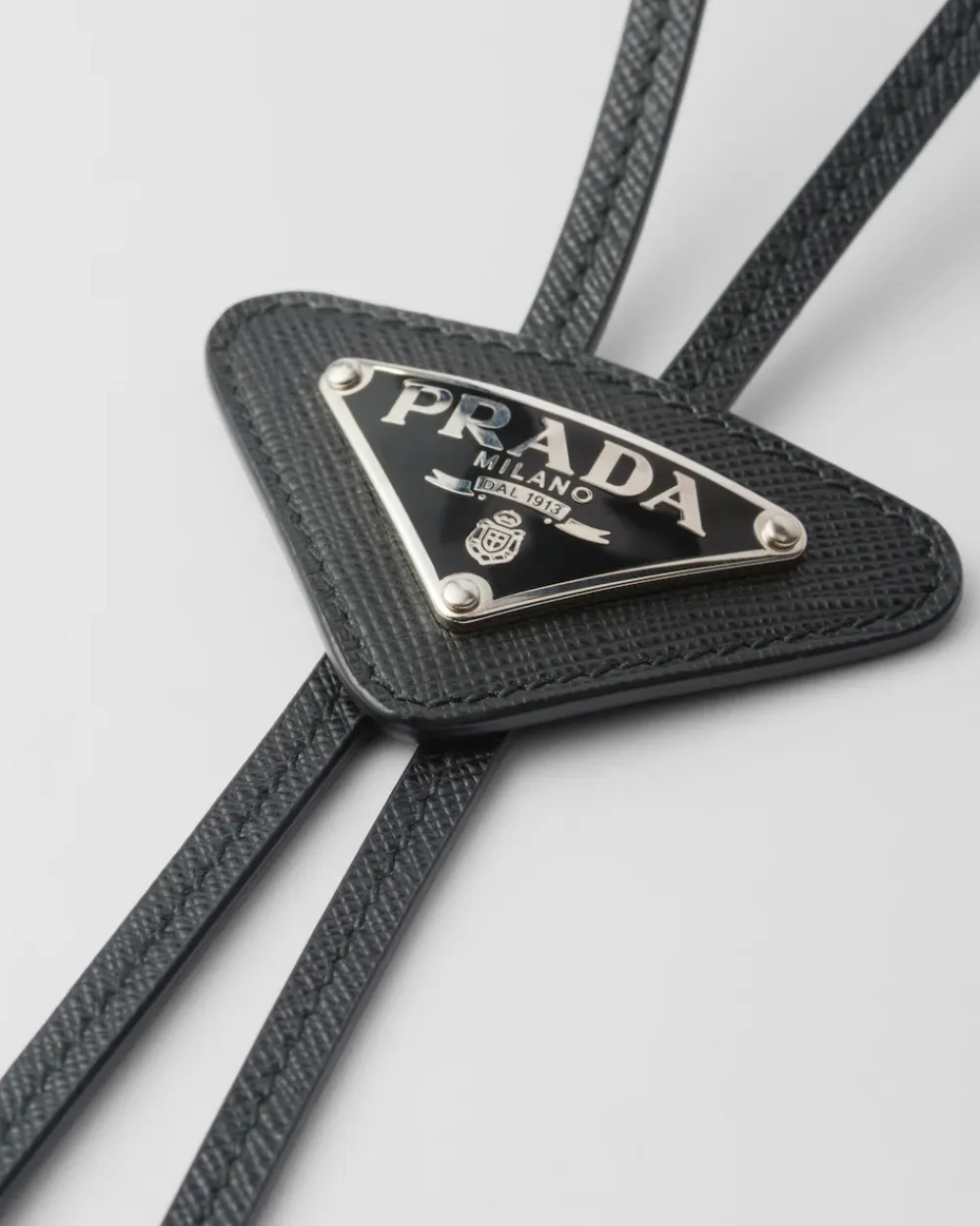 Hombre Prada JOYAS DE FANTASÍA|CORBATAS Y PAJARITAS^Corbata Bolo De Piel Saffiano