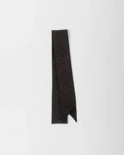 Mujer Prada BUFANDAS Y PAÑUELOS^Corbata De Jacquard De Crepé De China