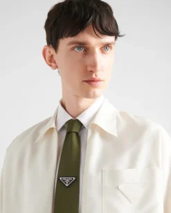 Hombre Prada COLECCIÓN MASCULINA|CORBATAS Y PAJARITAS^Corbata En Gabardina De Re-nylon