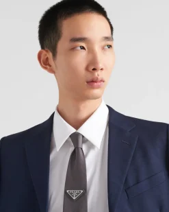 Hombre Prada COLECCIÓN MASCULINA|CORBATAS Y PAJARITAS^Corbata En Gabardina De Re-nylon