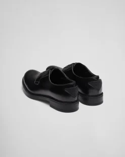 Hombre Prada ZAPATOS CON CORDONES^Cordones De Piel Cepillada