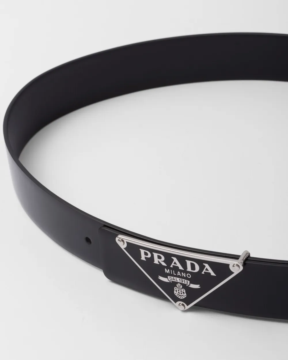 Hombre Prada CINTURONES PERSONALIZADOS^Correa De Cinturón De Piel Cepillada