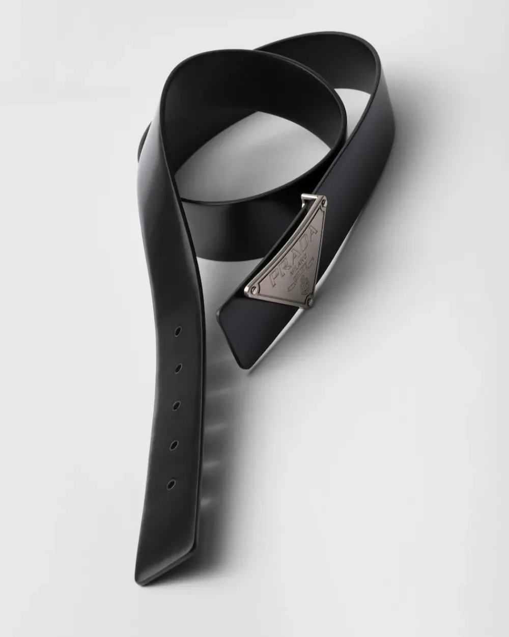 Hombre Prada CINTURONES PERSONALIZADOS^Correa De Cinturón De Piel Cepillada