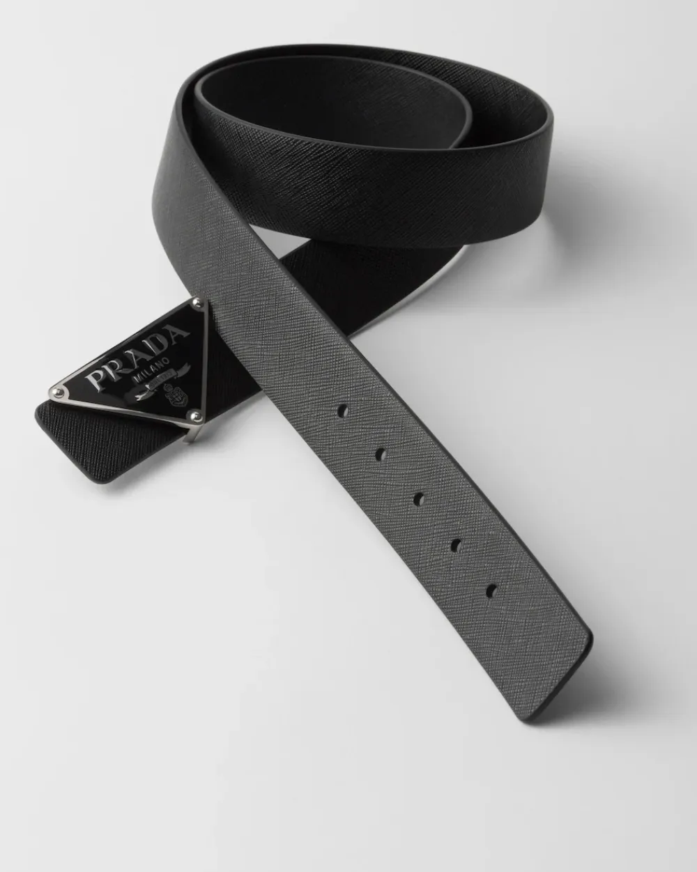 Hombre Prada CINTURONES PERSONALIZADOS^Correa De Cinturón Reversible De Piel Saffiano